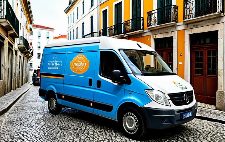 친환경 물류 - Sustainable Delivery in Lisbon**
"An electric delivery van, fully branded for a local Portuguese ba...