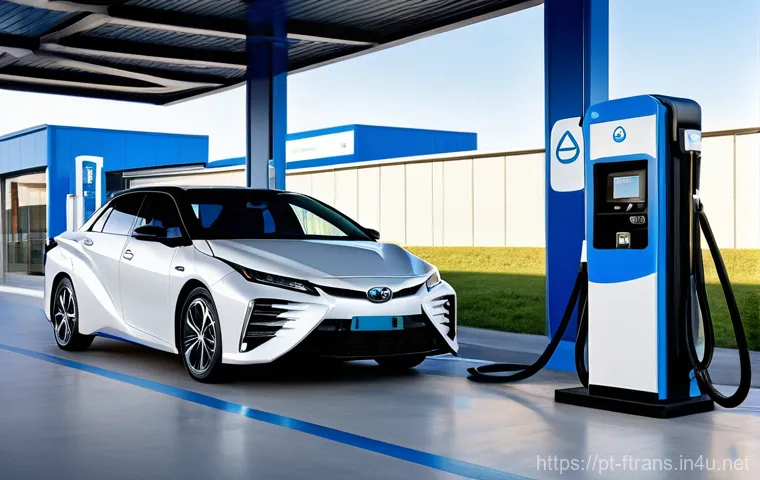 수소차 가격 - **Prompt:** A sleek, futuristic silver Toyota Mirai (second generation) drives effortlessly along a ... 수소차 가격 - **Prompt:** A sleek, futuristic silver Toyota Mirai (second generation) drives effortlessly along a ...