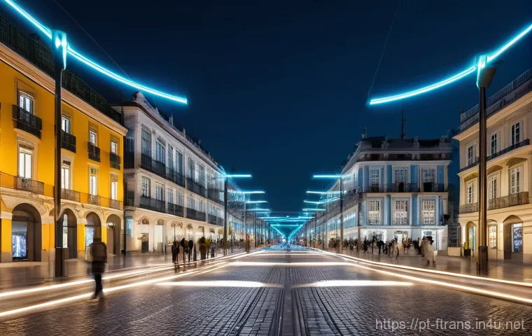 5G 기술과 운송 - Image Prompt 1: Autonomous Mobility in a Portuguese City** 5G 기술과 운송 - Image Prompt 1: Autonomous Mobility in a Portuguese City**