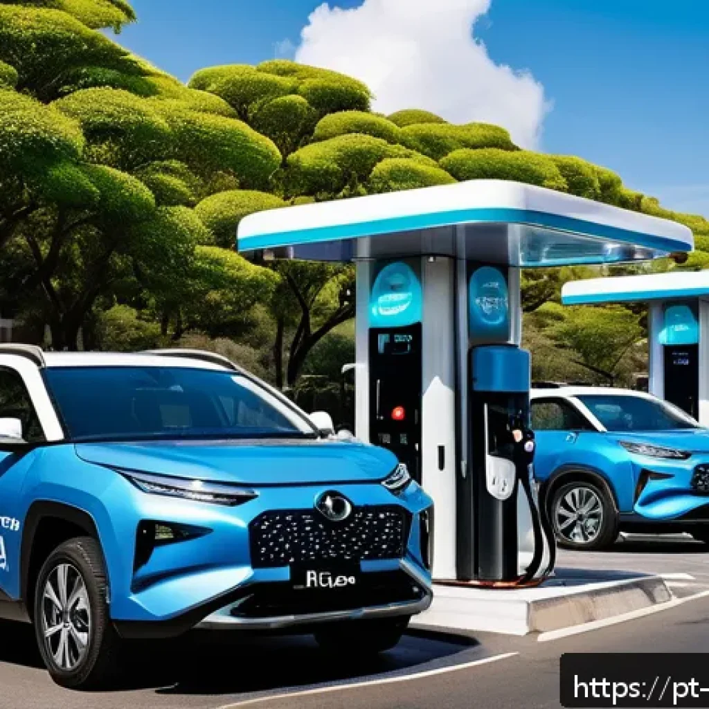 수소차 주행거리 - A modern hydrogen fueling station located in a bustling Brazilian metropolitan area, such as S&atilde;o Pau...