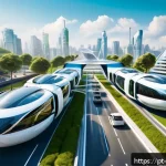 Home 19 플라잉 택시 상용화 - A futuristic Brazilian cityscape showcasing multiple electric flying taxis smoothly navigating the u...