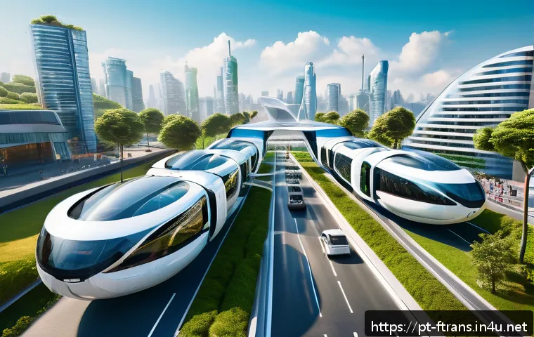 플라잉 택시 상용화 - A futuristic Brazilian cityscape showcasing multiple electric flying taxis smoothly navigating the u...