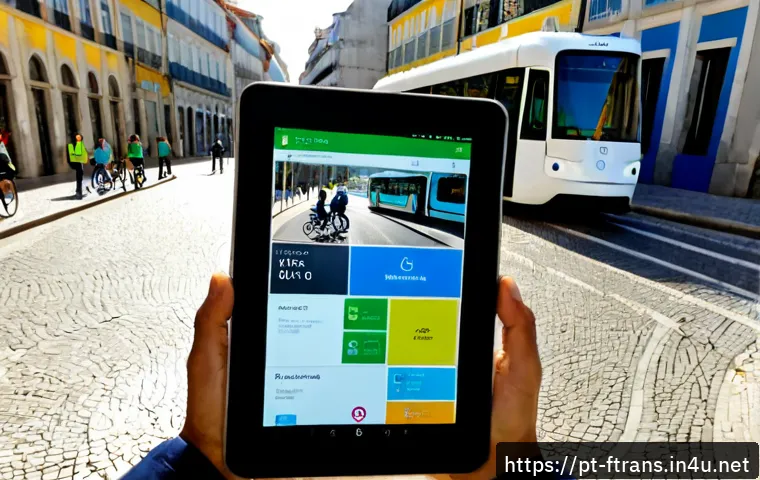 미래 운송 규제 - Photorealistic future urban transport regulation scene in Lisbon, Portugal: an electric autonomous s...